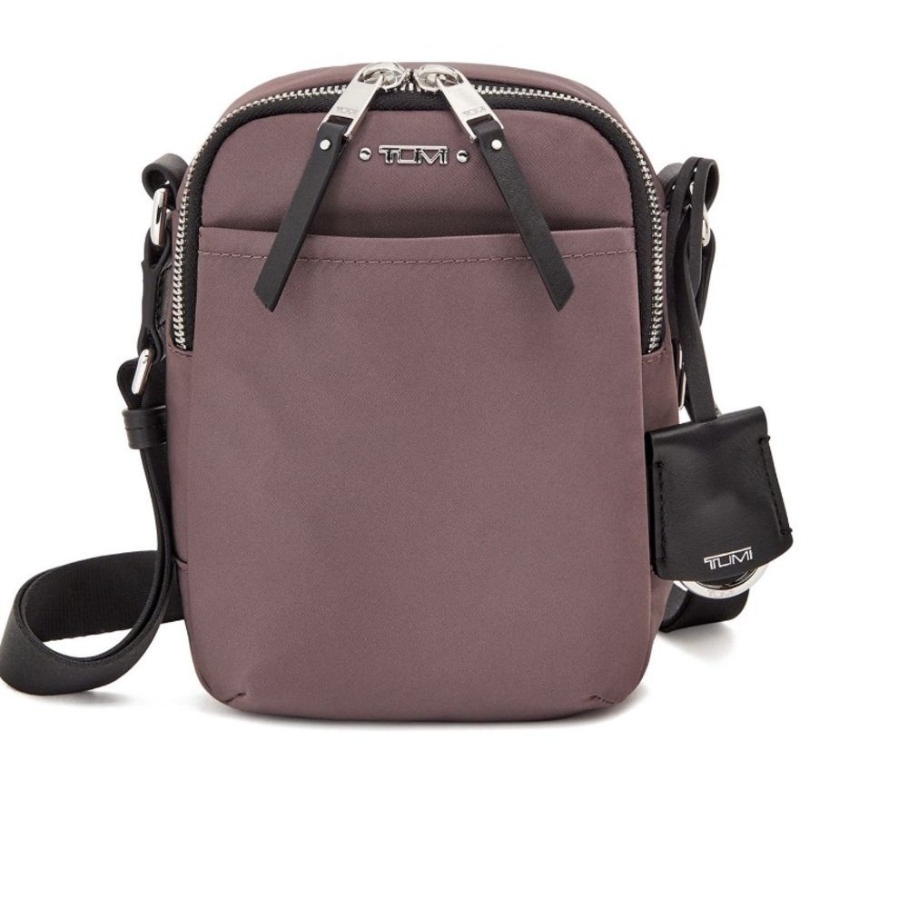 New TUMI Crossbody Nylon with leather trim Bag New tag authentic tracking
